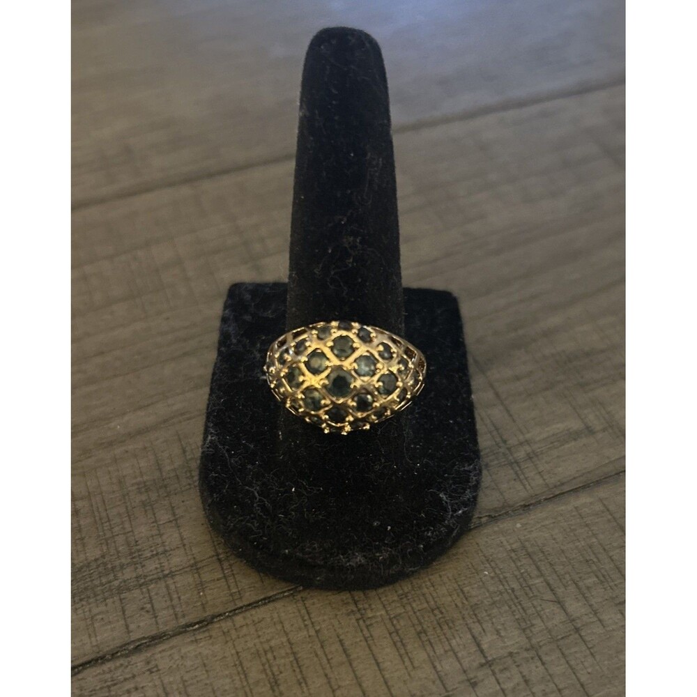 Ross Simons Sapphire, Gold Over 925 Sterling, Dome Ring Size 7.25, 6.6g